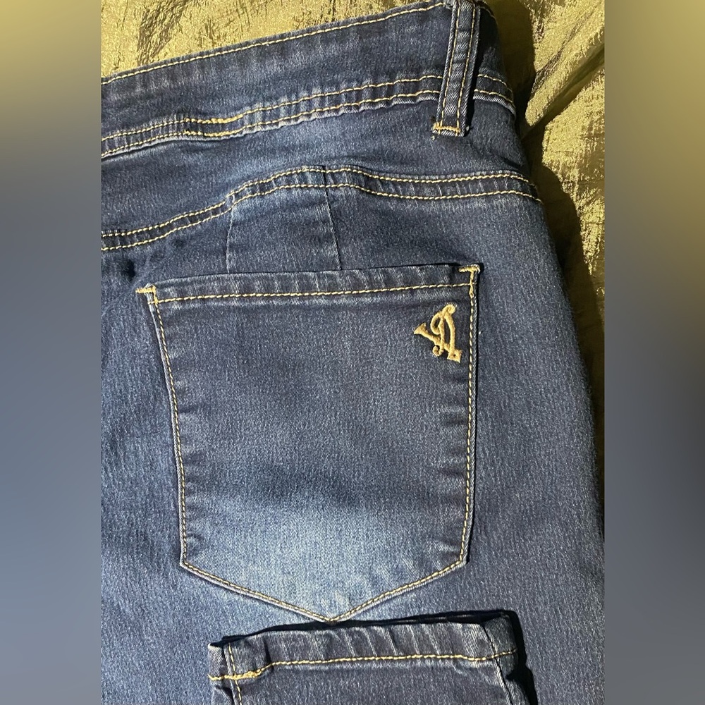 VIP Juniors Dark Wash Skinny Jeans 15/16 - Picture 10 of 13